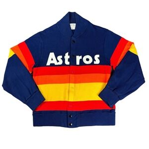Vintage Houston Astros MLB Medalist‎ Sand-Knit Sweater Jersey 1984 Rare Size 36